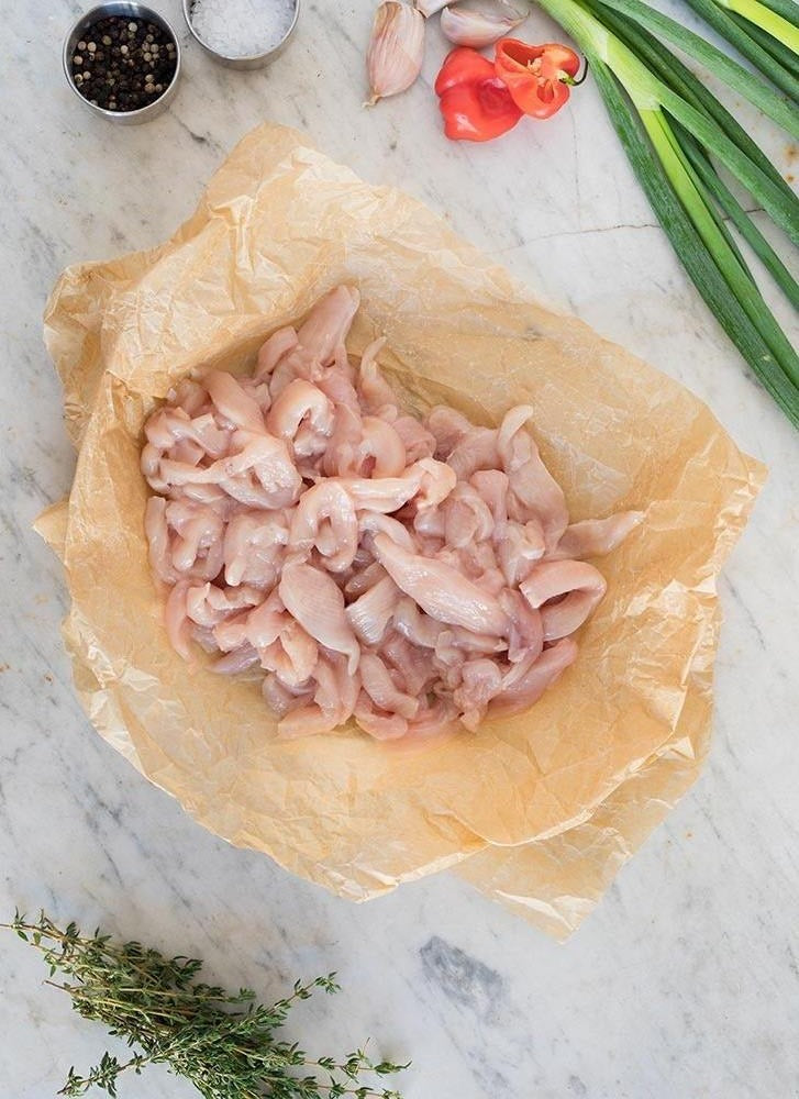 pasture raised organic chicken breast strips
