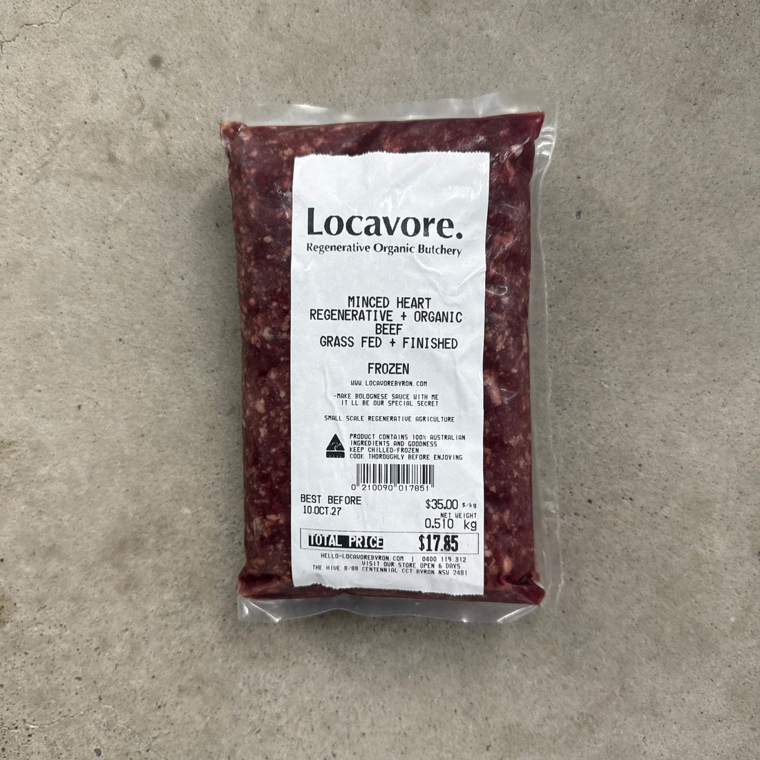 Beef Heart Mince