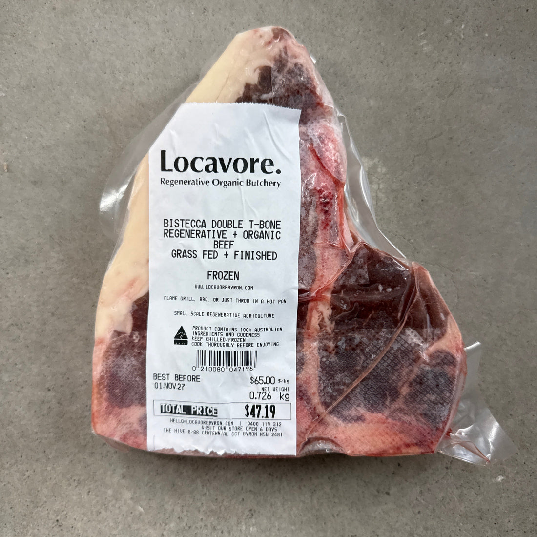 T-Bone Steak - Bistecca - Double Cut