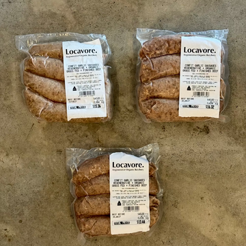 Beef Confit Garlic Sausages – (GF / DF)