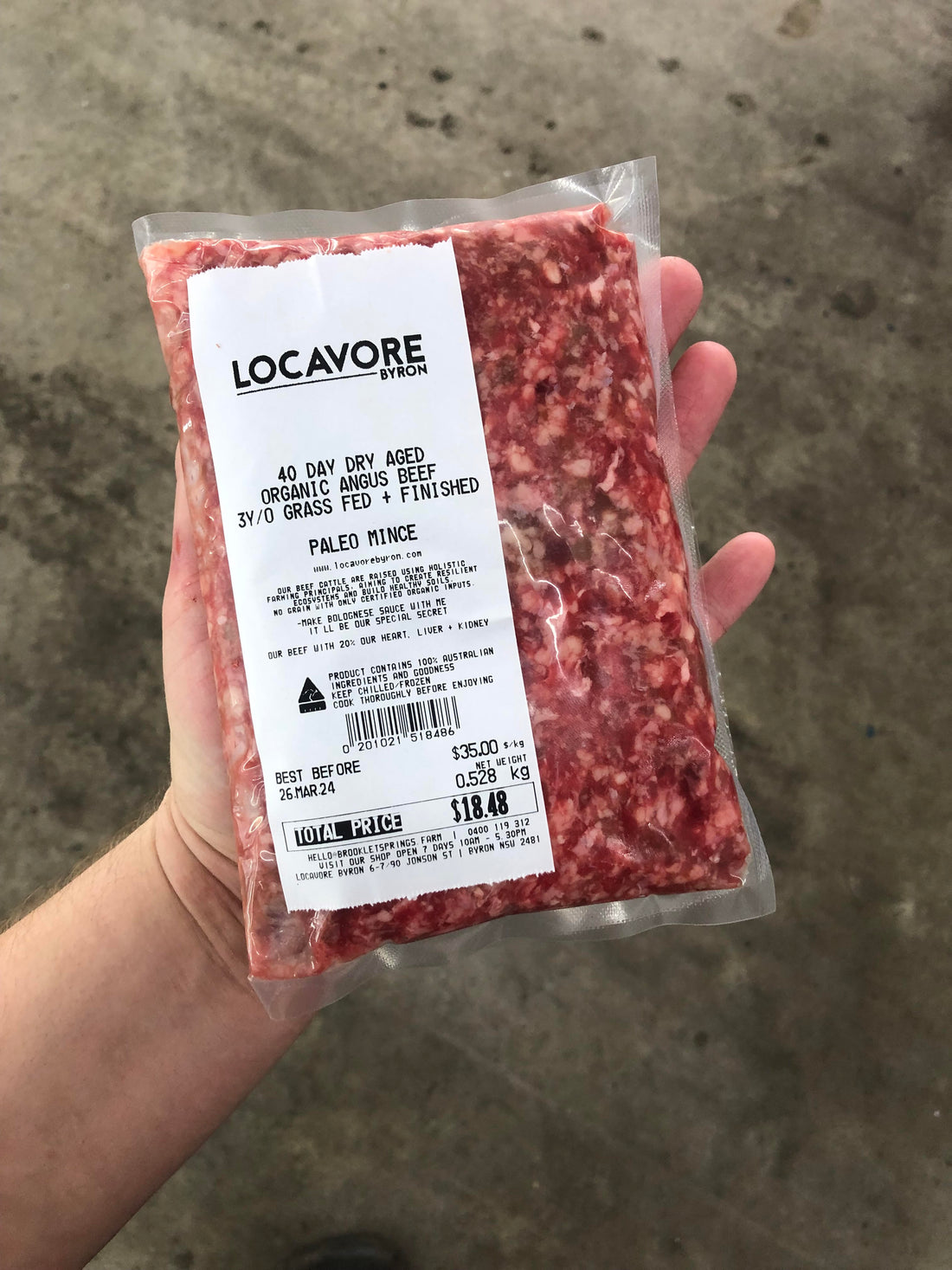 BEEF HEART MINCE -500g